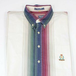 Vintage Chaps Ralph Lauren Stripped Button Shirt L